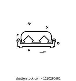 Furniture icon design vector 