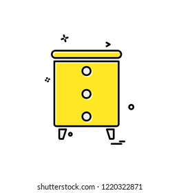 Furniture icon design vector 