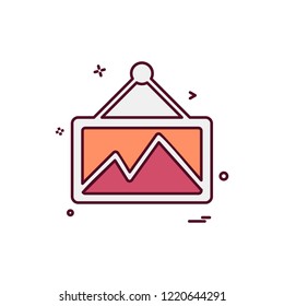 Furniture icon design vector