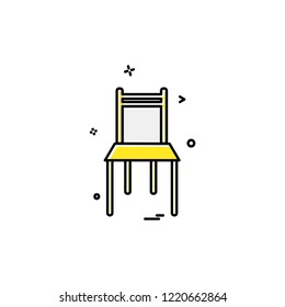 Furniture icon design vector