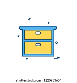 Furniture icon design vector
