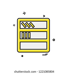 Furniture icon design vector 