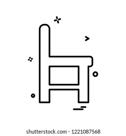 Furniture icon design vector