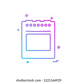Furniture icon design vector 