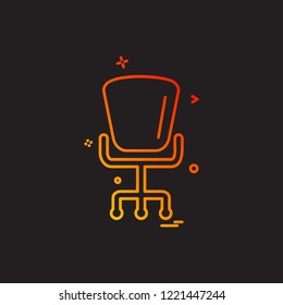 Furniture icon design vector 