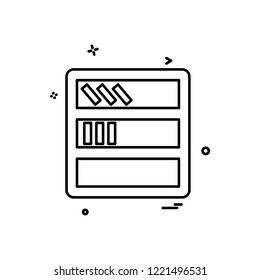 Furniture icon design vector 
