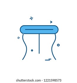 Furniture icon design vector 