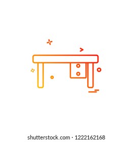 Furniture icon design vector 