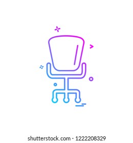 Furniture icon design vector 