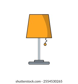 Furniture icon. Floor lamp and dresser,