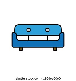 Furniture icon. lineal color style design. design vector