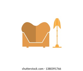 Furniture icon logo vector