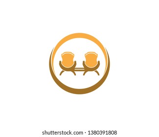 Furniture icon logo vector