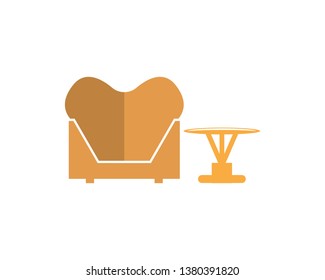 Furniture icon logo vector