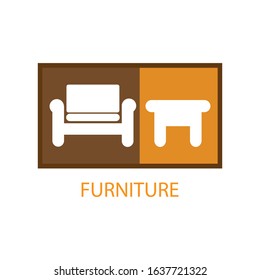 furniture icon logo vector design