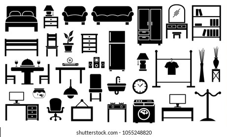 furniture icon set