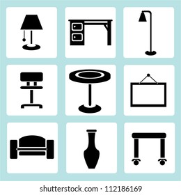 furniture icon set