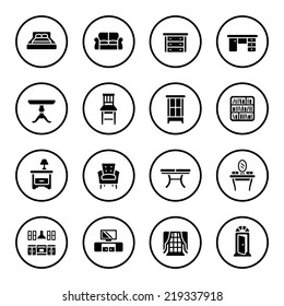 Furniture icon set
