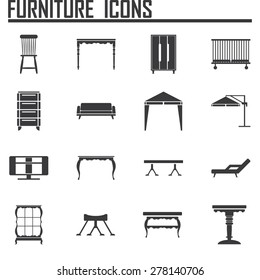 furniture icon set