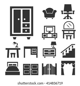 furniture icon set