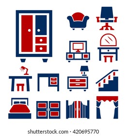 furniture icon set