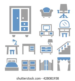 furniture icon set
