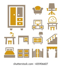 furniture icon set