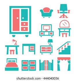 furniture icon set