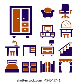 furniture icon set