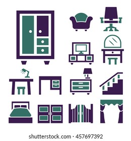furniture icon set