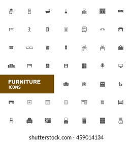 Furniture icon set