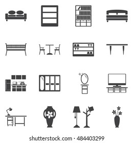 furniture icon set