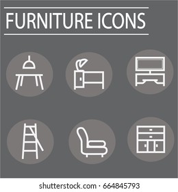 furniture icon set