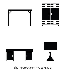 furniture icon set