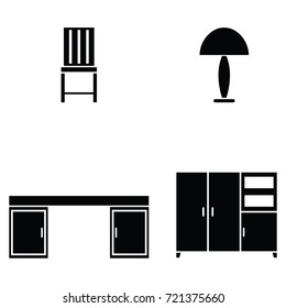 furniture icon set