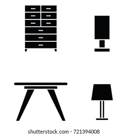 furniture icon set