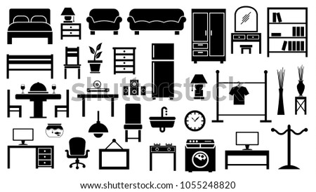 furniture icon set
