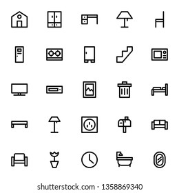 Furniture Icon Set Eps.10