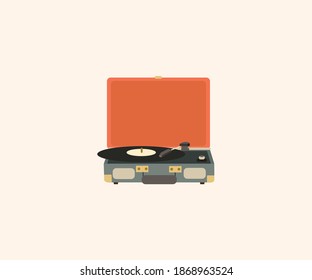 Furniture Icon Turntable Vector flat Illustration.