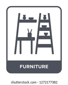 furniture icon vector on white background, furniture trendy filled icons from Furniture and household collection, furniture simple element illustration