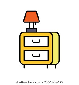 furniture icon with white background vector stock illustration