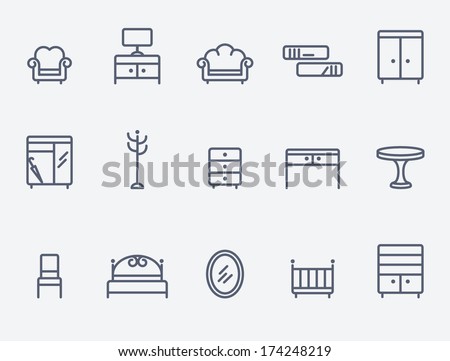 Furniture icons