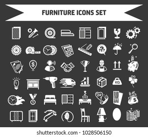 Furniture icons set