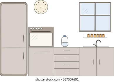 Furniture icons set