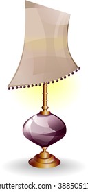Furniture icons.Chandeliers, lamps, bulbs.Elements of interior.Modern interior.Vector Isolated Lamp.