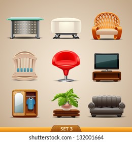 Furniture icons-set 3