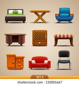 Furniture icons-set 4