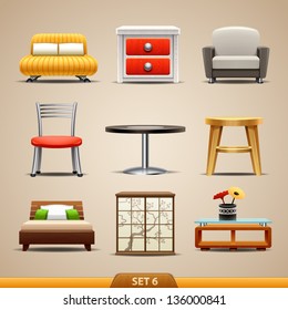 Furniture icons-set 6