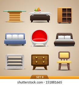 Furniture icons-set 9