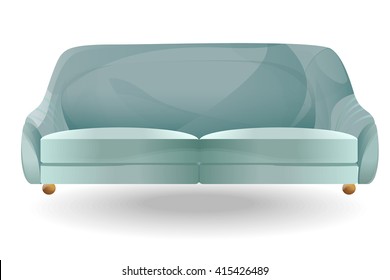 Furniture icons.Vector sofa isolated on white background.Elements of interior.Modern interior.interior with realistic sofa vector illustration.